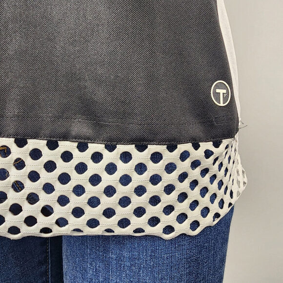 Tribal Black & White Golf Active Sleeveless Top Size M - Picture 3 of 8